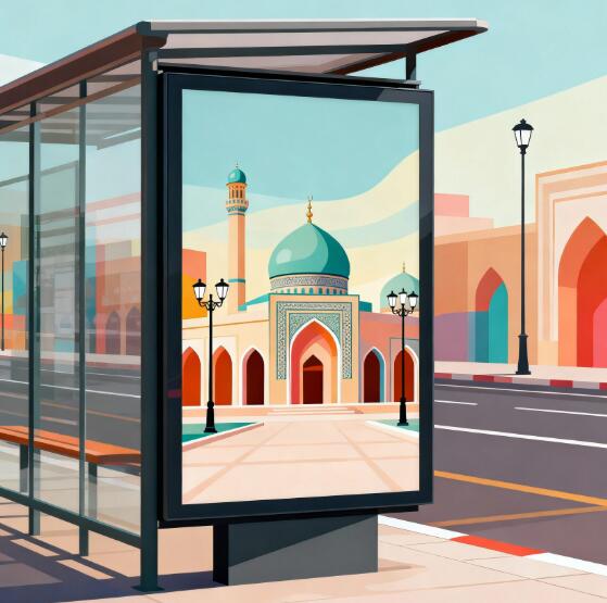 烏茲別克斯坦公交站廣告