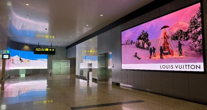 卡塔爾多哈機(jī)場廣告